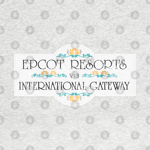 Epcot International Gateway Vintage by BurningSettlersCabin